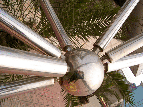 临夏不锈钢螺栓球网架