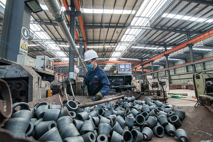 临夏网架配件-锥头加工车间